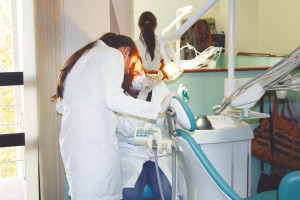 Alumnas de Odontología de la Universidad de Sevilla.