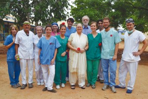 Grupo de voluntarios en La India.