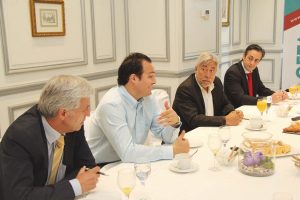 De izda. a dcha., Benjamín Serrano Madrigal, Jesús Peláez Rico, Román Barrocal y Antonio Resino.