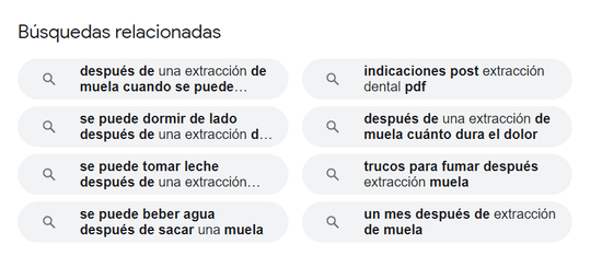 Sugerencias de Google