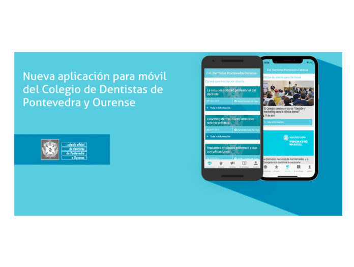 Aplicación móvil del Colegio de Dentistas de Pontevedra y Ourense.