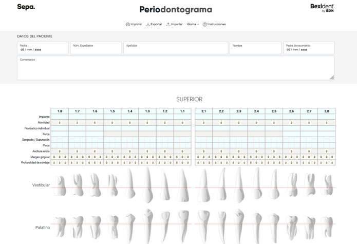 Ya disponible un nuevo periodontograma para facilitar la prevención y detección precoz de enfermedades de las encías