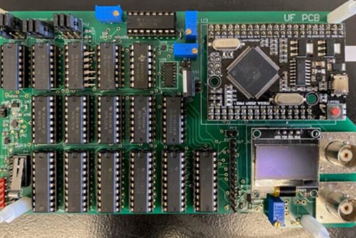 Imagen de la placa del biosensor. 