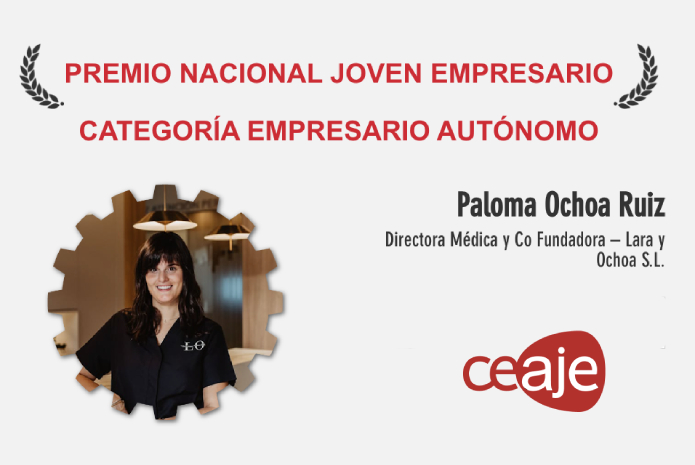 Paloma Ochoa recibe el Premio Nacional Joven Empresario 2023