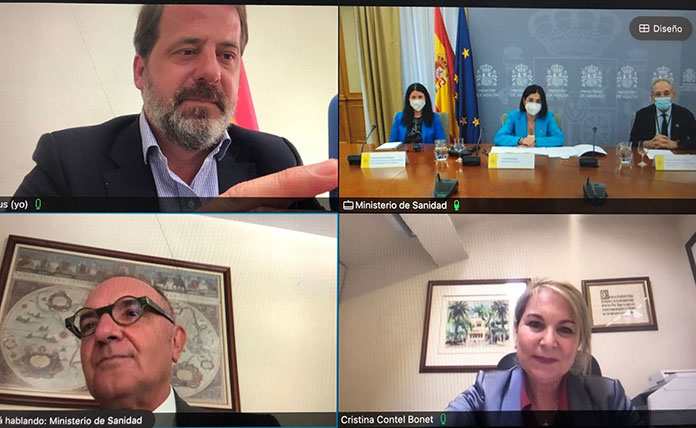 Reunión entre la misnistra de Sanidad y ASPE